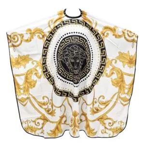Ogrtač za šišanje Wanda White&Gold - Zakačka