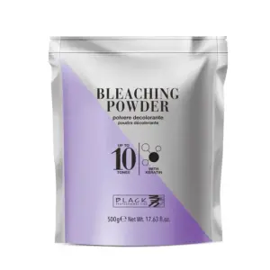 Blanš za kosu 10 tonova s keratinom Black - 500 g