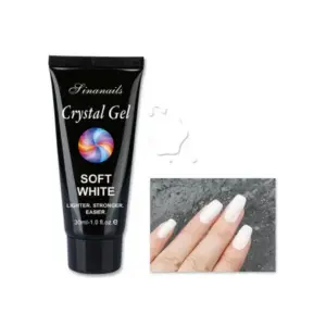 UV Gel Sina Crystal Akrilni 30 ml - Soft White (Outlet)
