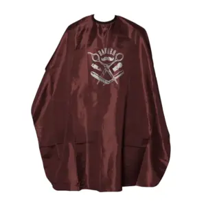 Ogrtač za šišanje FNX Barber logo Bordo - Zakačka