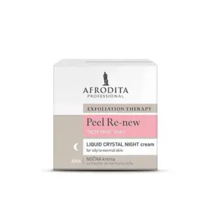 Krema za lice Afrodita Peel Re-New AHA Noćna za normalnu i masnu kožu - 50 ml