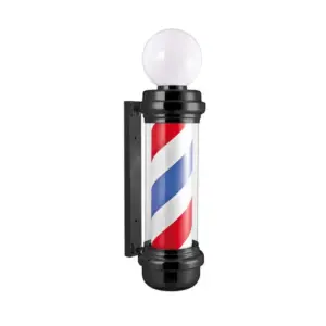 Brijačka berberska reklama Eurostil Barber Pole Crna - 85 cm (X)