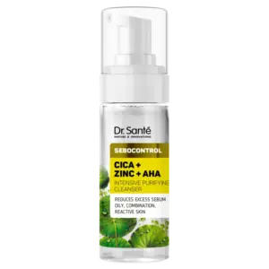 Pjena za čišćenje lica Dr. Sante 150 ml - Sebocontrol Cica + Zinc + AHA