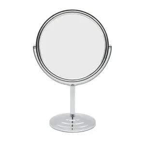 Ogledalo kozmetičko Wanda 5 x povećanje s postoljem dvostrano - 17 cm