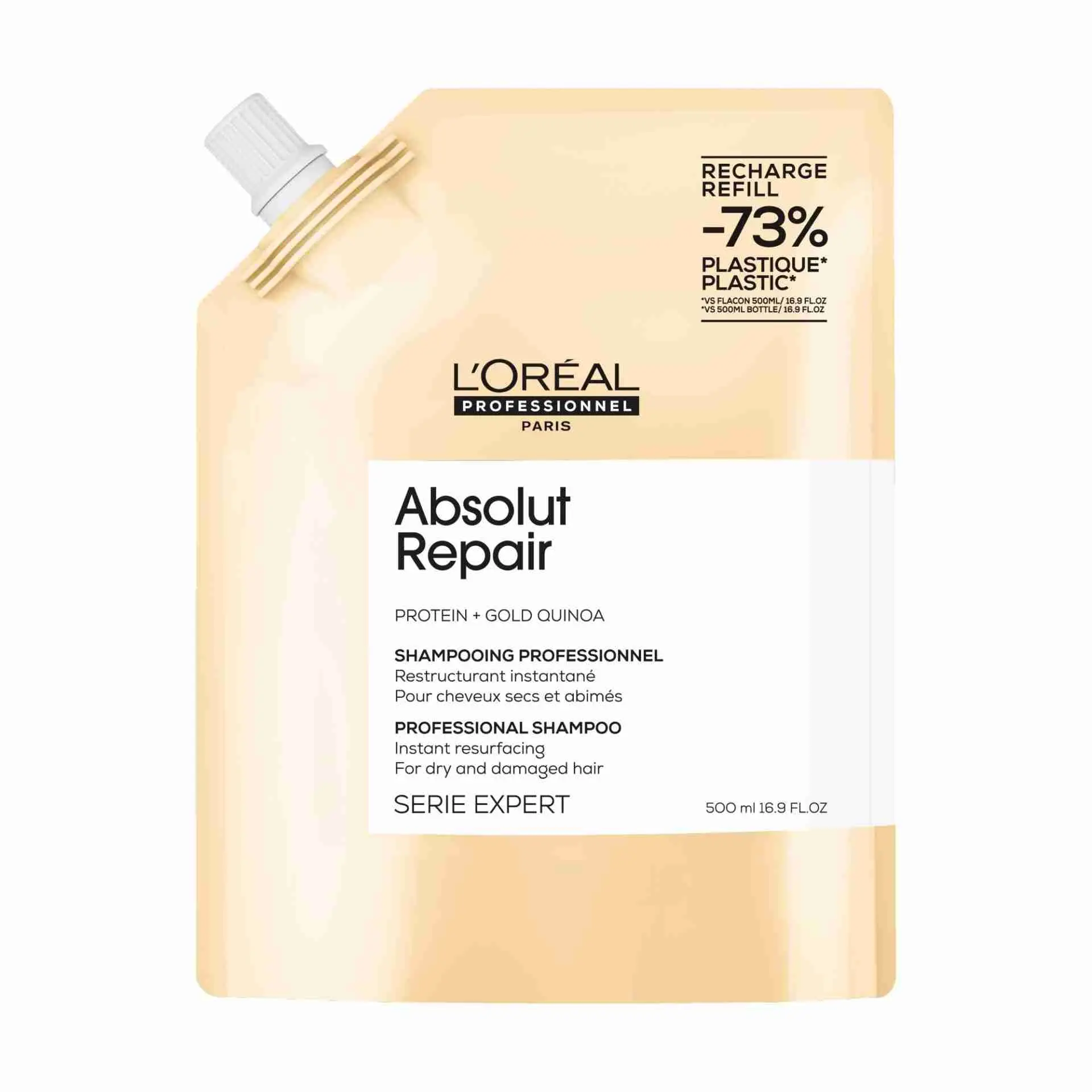 Šampon za jako oštećenu kosu Loreal SE Absolut Repair Refil - 500 ml (R)