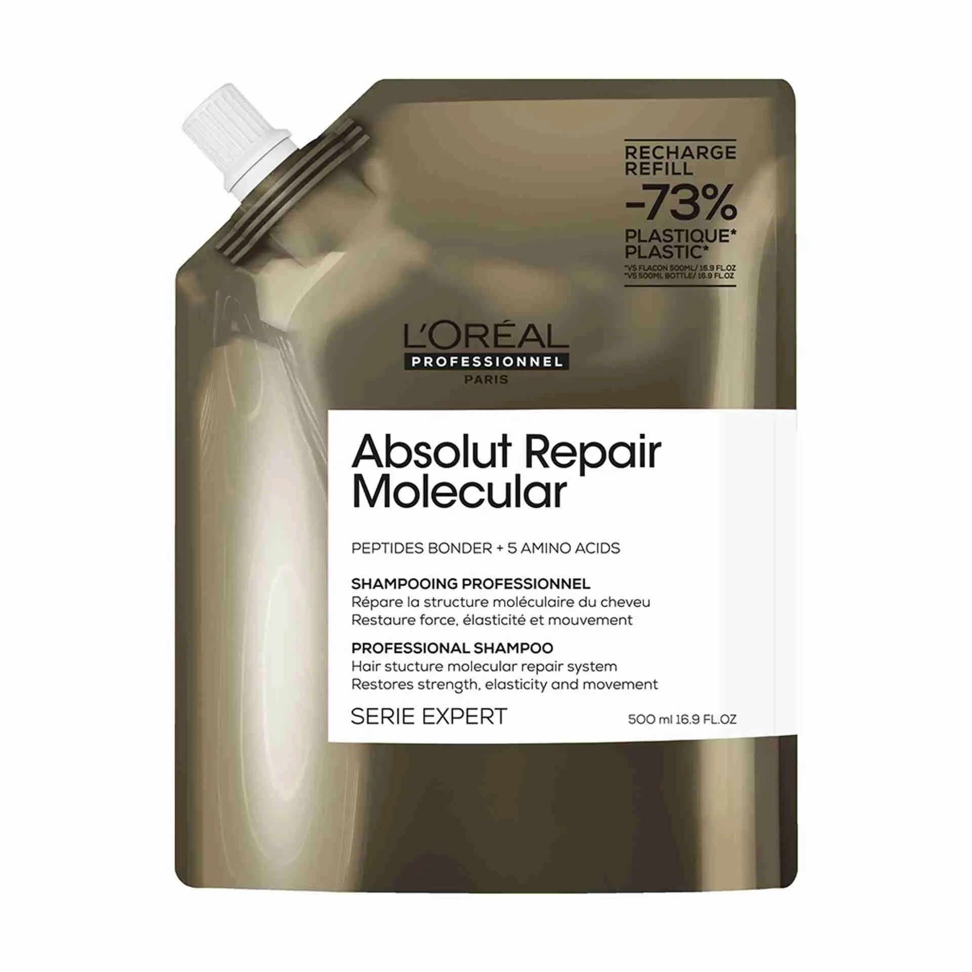 Šampon za obnovu kose Loreal SE Absolut Repair Molecular Refil - 500 ml (R)