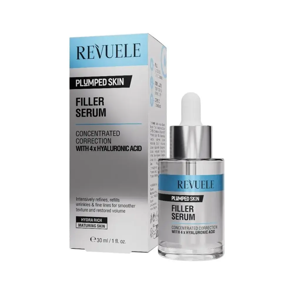 Serum za lice Revuele Plumped Skin Hyaluron zaglađivanje 30 ml - Filler Serum