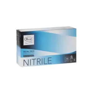Rukavice Nitril Roial Tech Blue bez pudera 100 kom - L