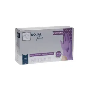 Rukavice Nitril Roial Plus Purple bez pudera 100 kom - L