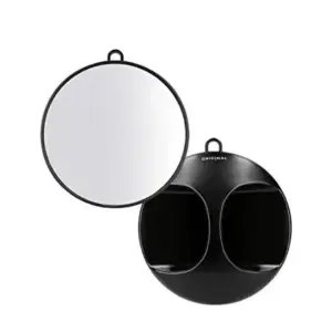 Ogledalo pokazno Sibel Original Luna Mirror okruglo 27 cm - Crno