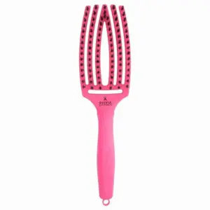 Četka za raščešljavanje Olivia Garden Fingerbrush Nylon Mix - Pink Ink