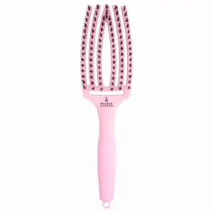 Četka za raščešljavanje Olivia Garden Fingerbrush Nylon Mix - Paper Blush