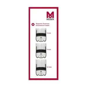 Češljić za mašinicu magnetni Moser 6, 9, 12  mm - Set 3 kom (Outlet)