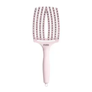 Četka za raščešljavanje Olivia Garden Fingerbrush Nylon Mix - Pastel Pink L