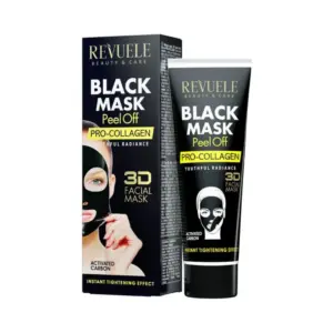 Maska za lice sa aktivnim ugljenom Revuele Black Mask Peel-off  80 ml - Pro-Collagen