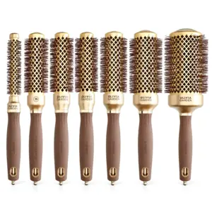 Četka za feniranje Olivia Garden Expert Blowout Shine Gold & Brown