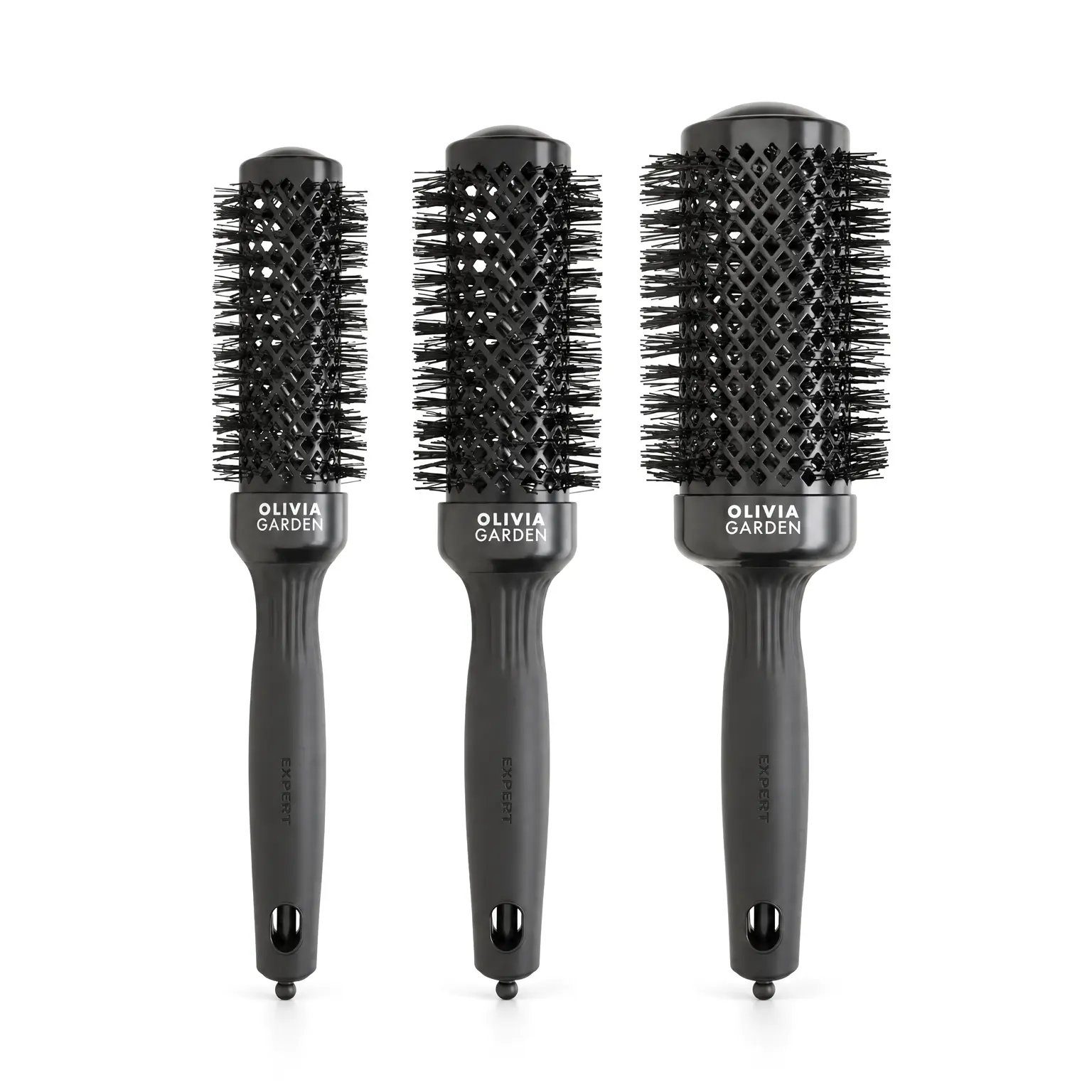 Četka za feniranje Olivia Garden Expert Blowout Shine Black