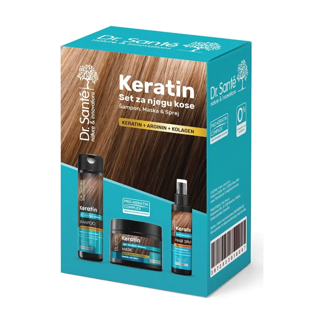 Set za njegu kose Dr. Sante 3 u 1 - Keratin Hair