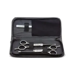 Makaze za šišanje 6'' + efilerke Eurostil - Set Corvus Line