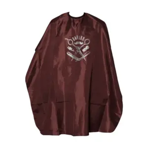 Ogrtač za šišanje FNX Barber logo Bordo - Zakačka