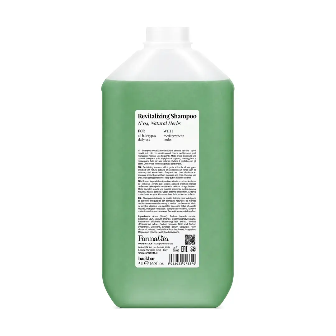 Šampon za revitalizaciju kose FarmaVita Backbar Mediteransko bilje 5000 ml - Revitalizing