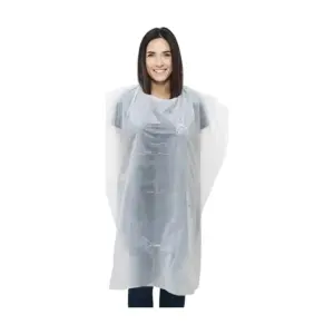 Ogrtač jednokratni Pvc Diva Protect 90 x 130 cm Bijeli - 50 kom