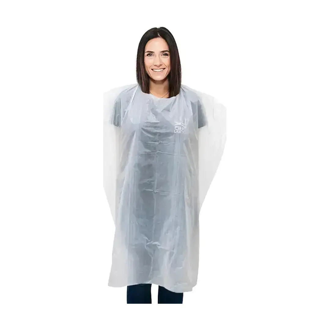 Ogrtač jednokratni Pvc Diva Protect Maxi 110 x 140 cm Bijeli - 50 kom