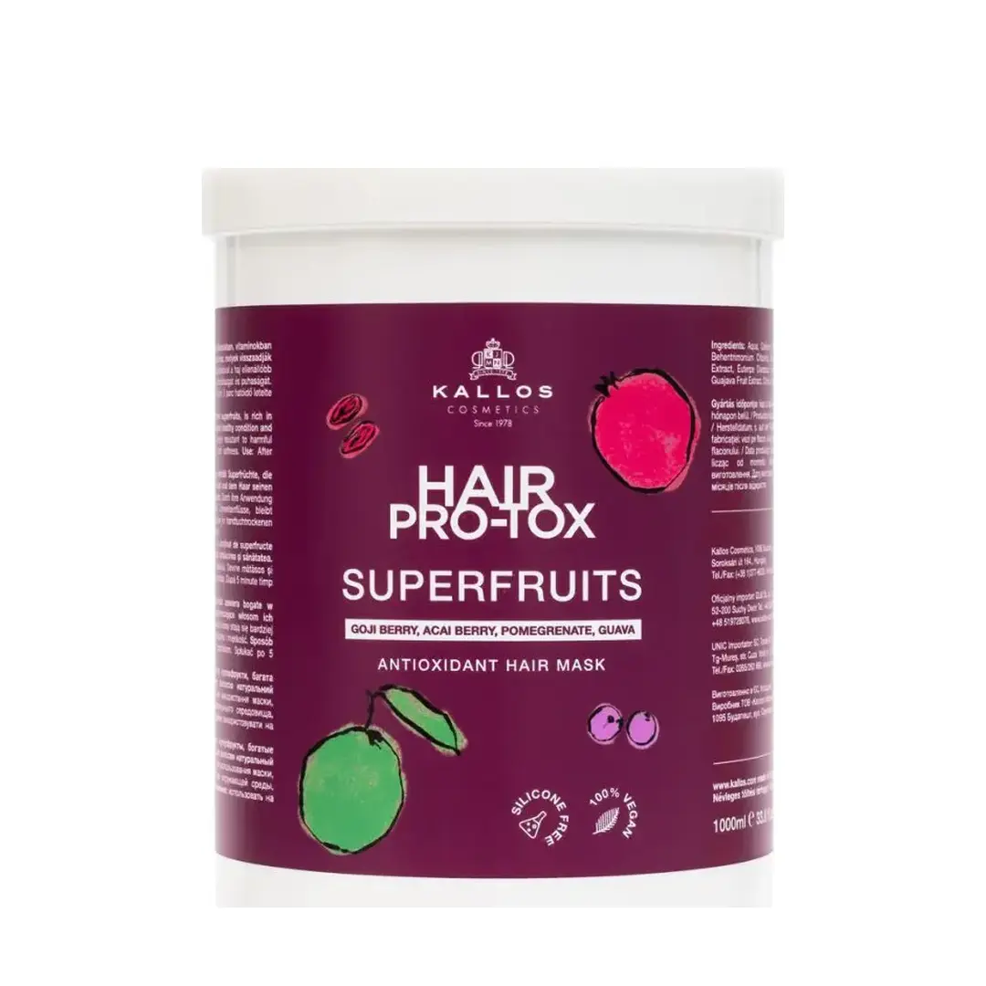 Maska za suhu kosu Kallos Pro-Tox Superfruit - 1000 ml