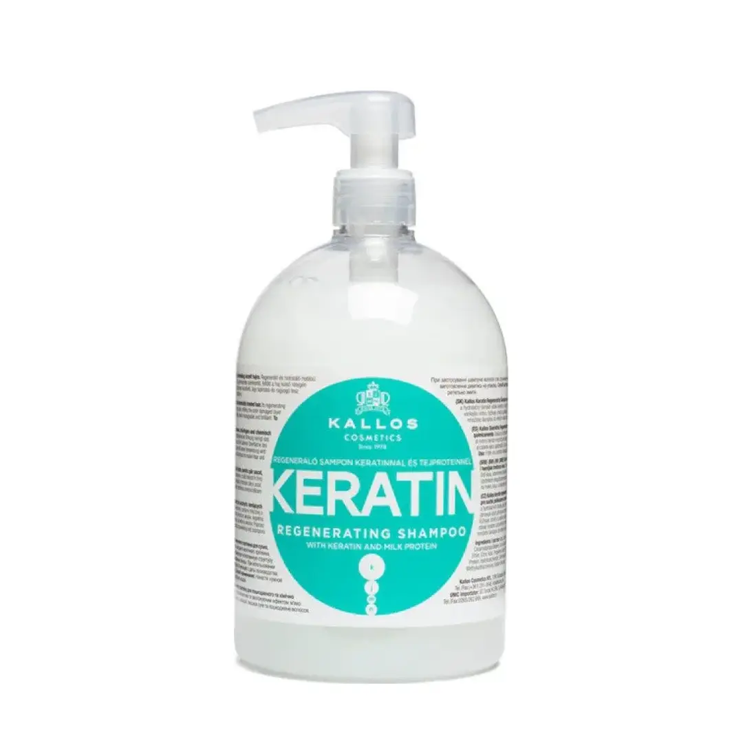 Šampon za obnovu kose Kallos Keratin - 1000 ml (pumpica)