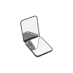 Ogledalo Smile LED Aku Usb C dimmable preklopno 9 x 7 cm - Crno (X)