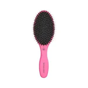 Četka za raščešljavanje Olivia Garden Expert Care Oval Boar&Nylon Bristles - Pink