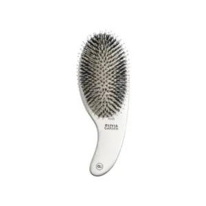 Četka za raščešljavanje Olivia Garden Expert Care Curve Boar Bristles - Silver