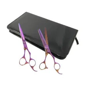 Makaze za šišanje Olivia Garden Silkcut Set 635 + 575 - Rainbow (N)