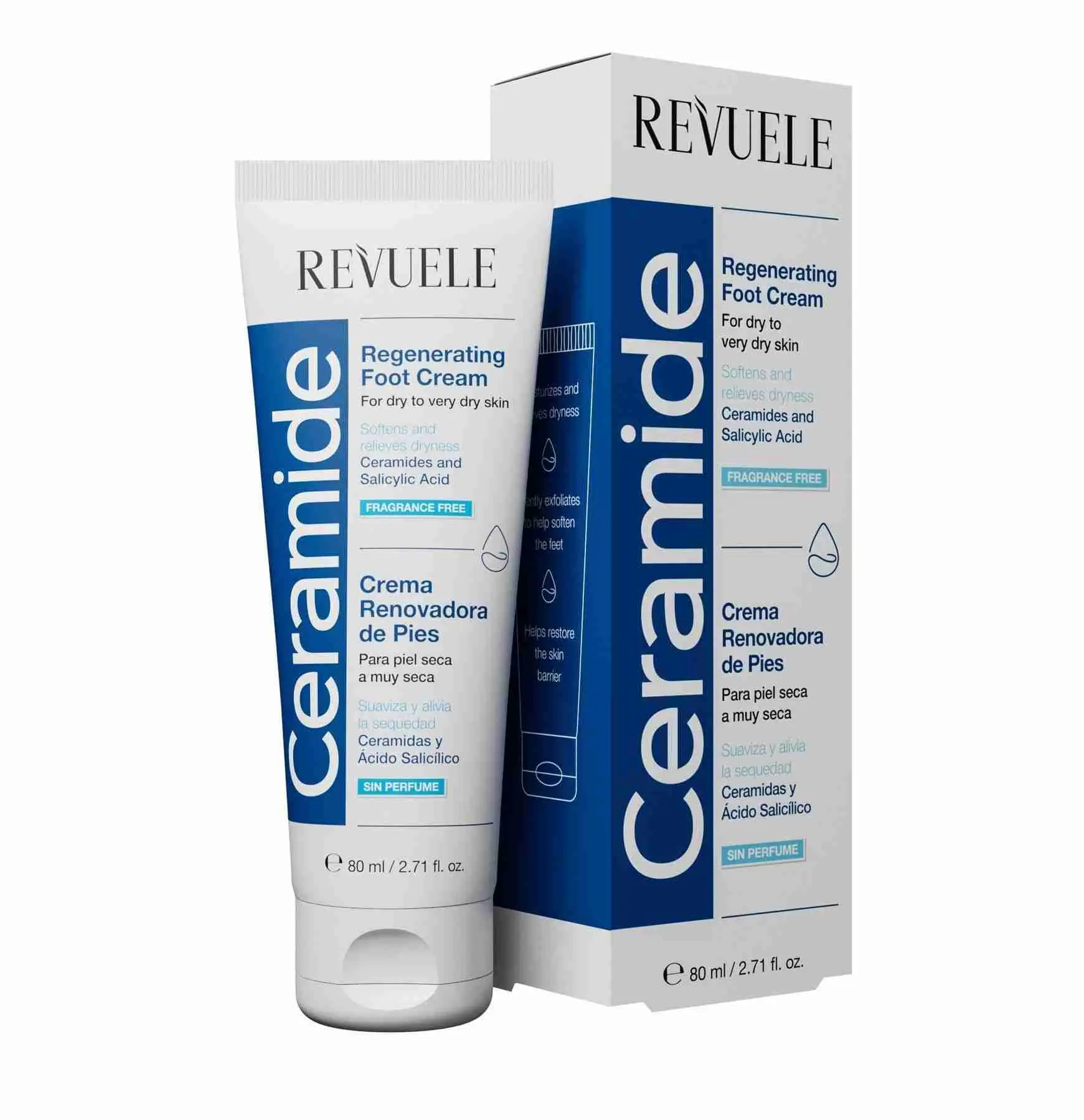 Krema za stopala Revuele Ceramide za vrlo suhu kožu 80 ml - Regenerating