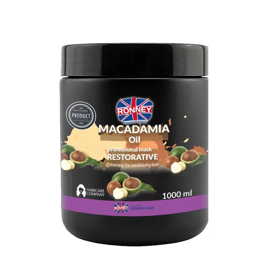 Maska za obnovu slabe i suhe kose Ronney Macadamia Oil - 1000 ml