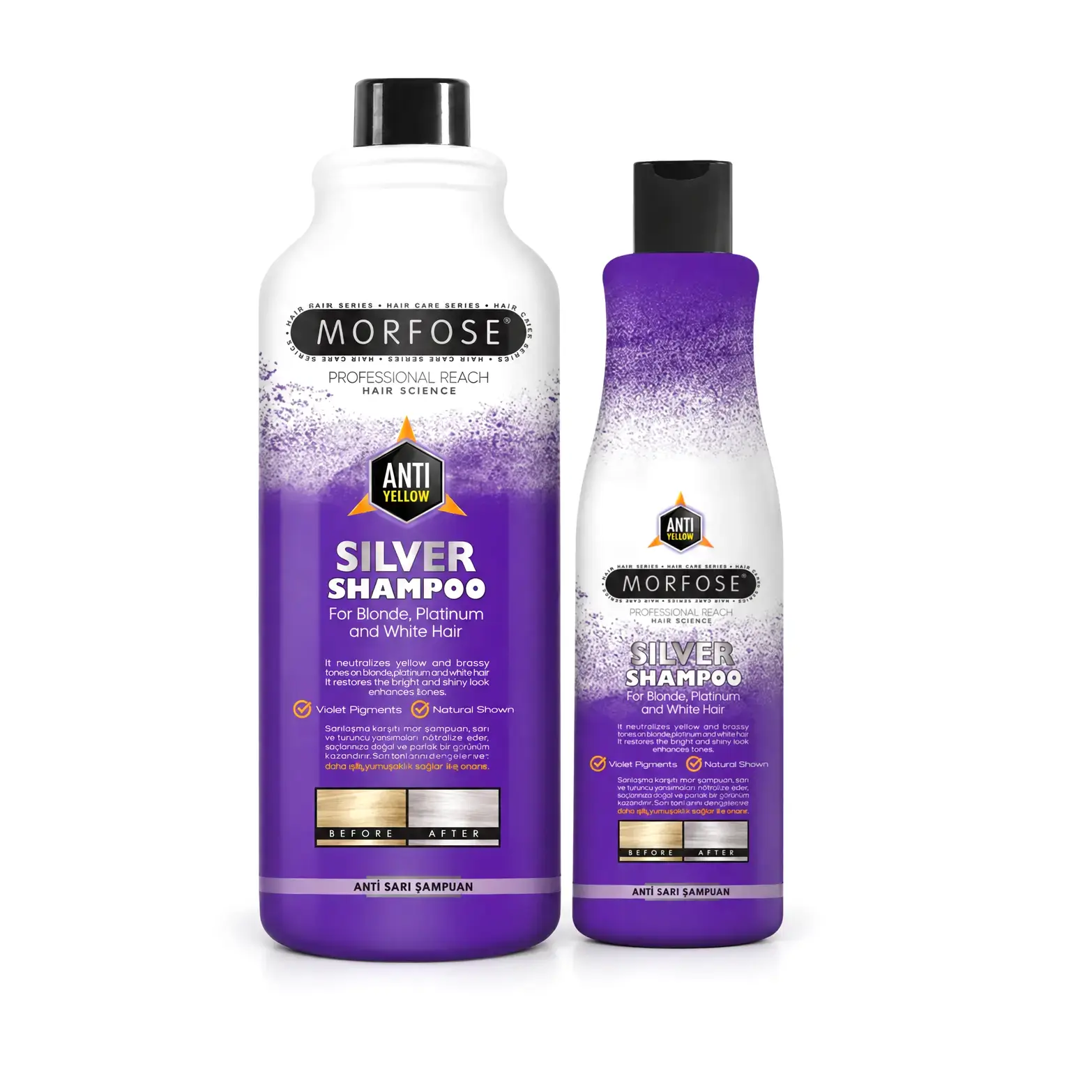 Šampon protiv žutila Morfose Silver