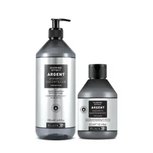 Šampon za oštećenu i lomljivu kosu Black Argent Glowing Effect