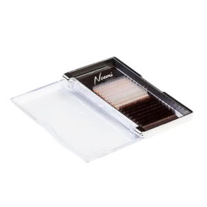 Ekstenzije za trepavice Noemi Silver Line u boji C 0.07 Mix 7 - 14 mm - Dark Brown/White (Outlet)
