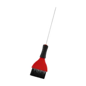 Kist za bojenje kose Wanda s metalnom iglicom Široki 6 cm - Crveni (X)