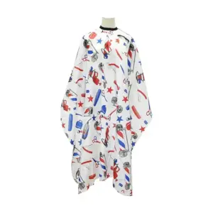Ogrtač za šišanje Wanda White Colors - Zakačka